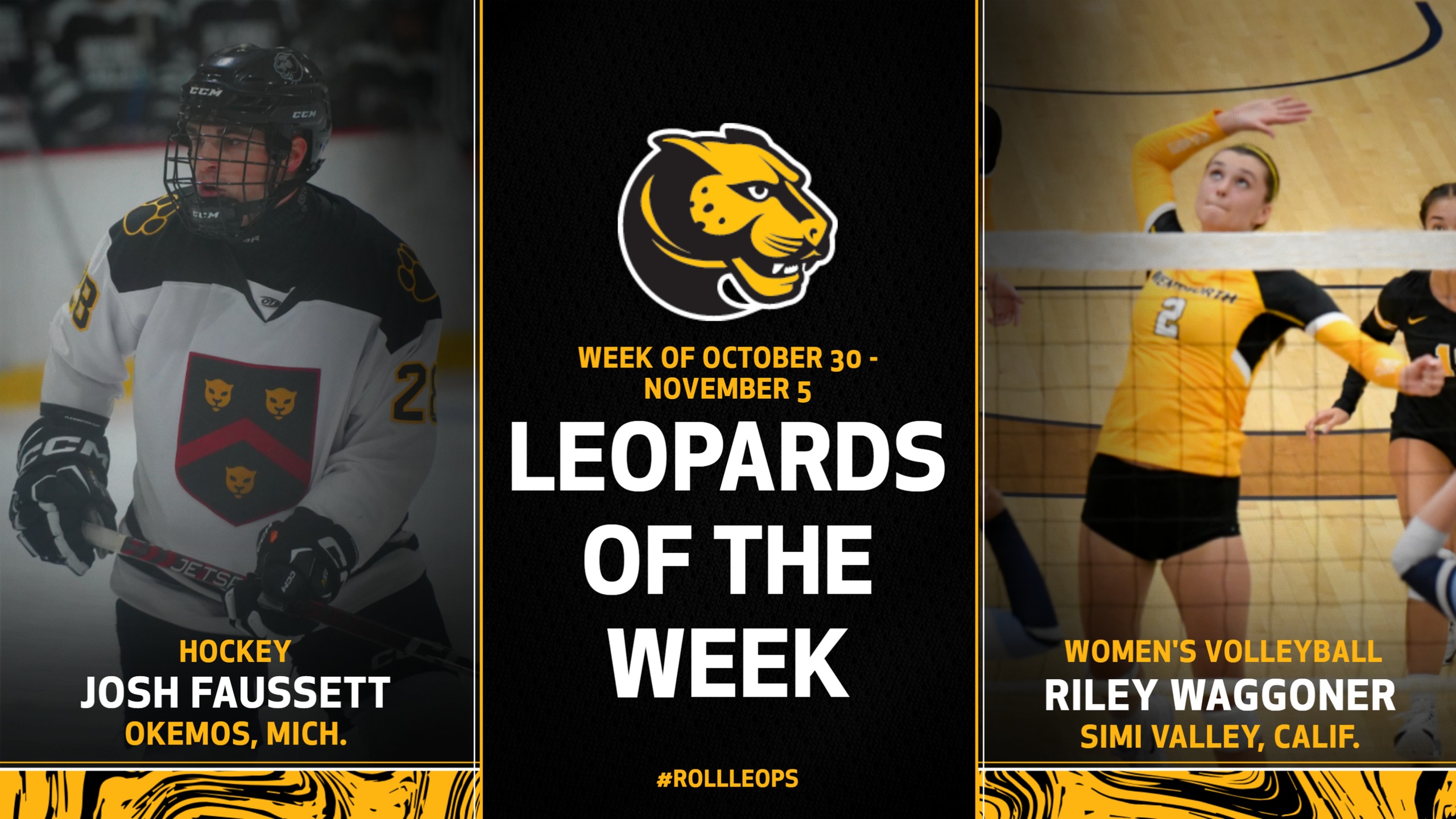 Faussett, Waggoner Named Leopards of the Week