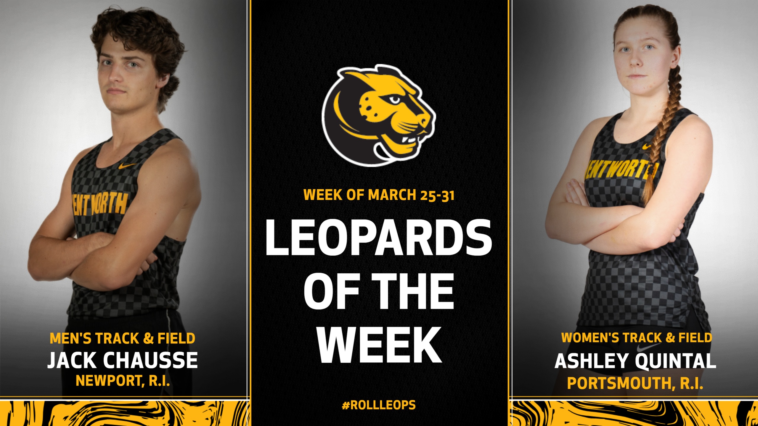 Chausse, Quintal Named Leopards of the Week