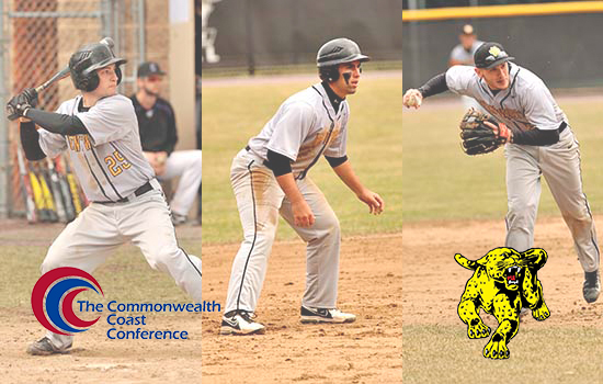 Three Baseball Players Named All-Commonwealth Coast Conference