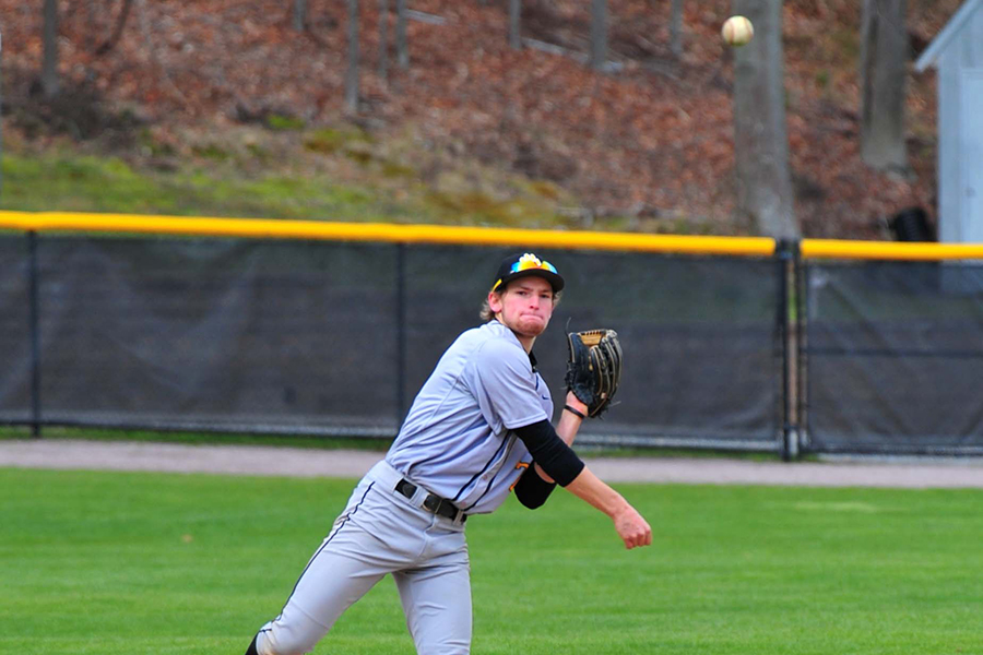 Baseball Opens Conference Play With Split at Roger Williams