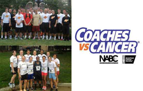 Members of the men's and women's basketball teams took part in the Second Annual Boston College Coaches vs Cancer 5K Classic on September 15