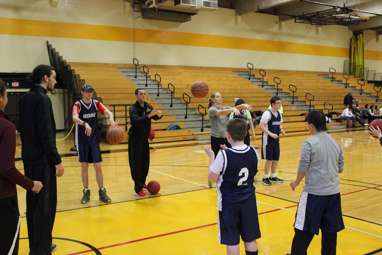 Athletic Department Hosts Special Olympics Basketball Clinic