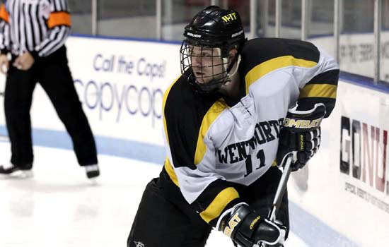 Late Goal Lifts Western New England Past Hockey Team