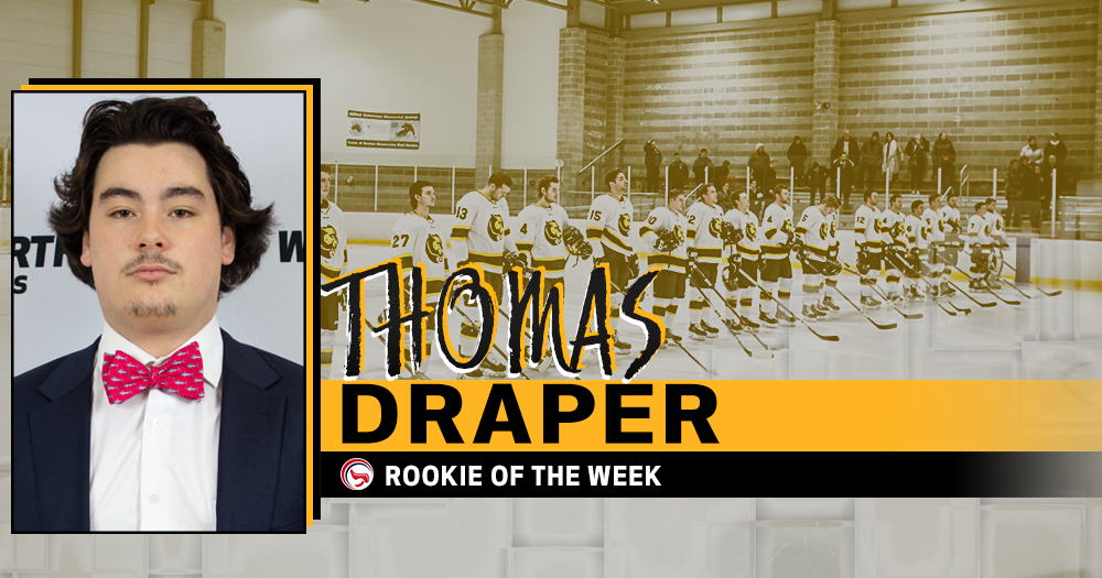 Draper Named CCC Rookie of the Week