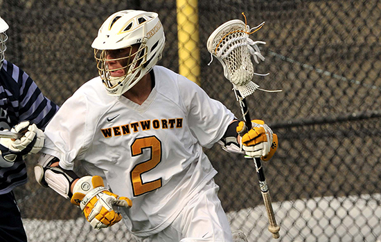Paradis' 10 Points Powers Men's Lacrosse to First Victory