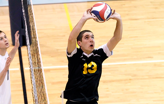 Emerson Rallies to Upset Men's Volleyball, 3-2