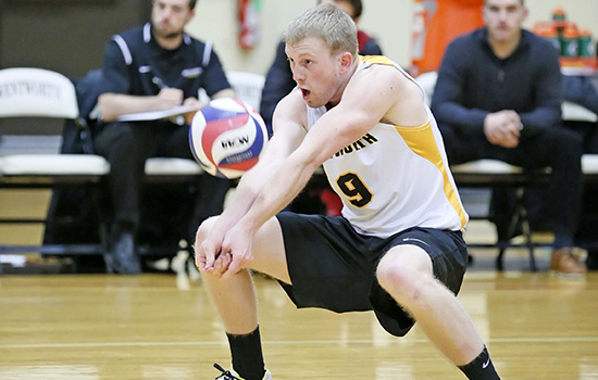Men's Volleyball Defeats Lasell, Moves Into First Place in GNAC