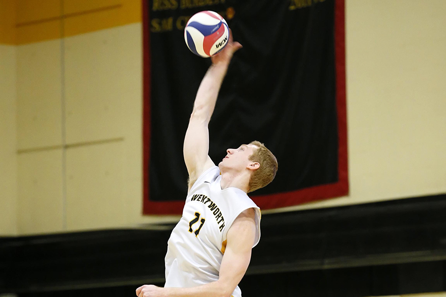 Lasell Outlasts Men's Volleyball