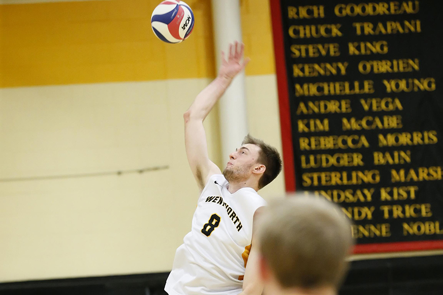 Back to the 'Ship; Men's Volleyball Sweeps Johnson & Wales in GNAC Semifinals