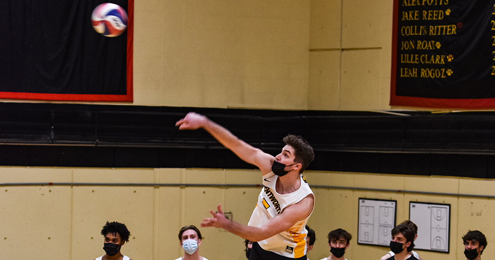 Men's Volleyball Wins in Straight Sets Against Dean and Elms