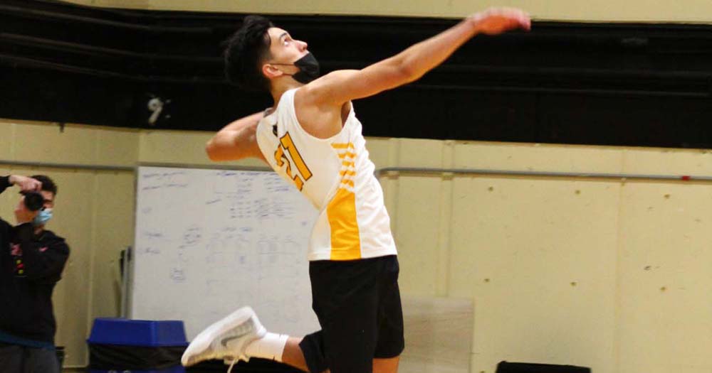 Waga’s Career High 18 Kills Leads Men's Volleyball to Victory Over Eastern Nazarene as Leopards Remain Undefeated