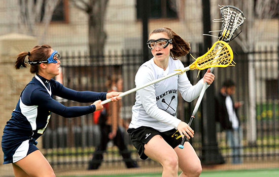 Strong First Half Lifts UNE Past Women's Lacrosse