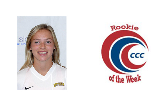 Weinberger Earns CCC Rookie of the Week Honors
