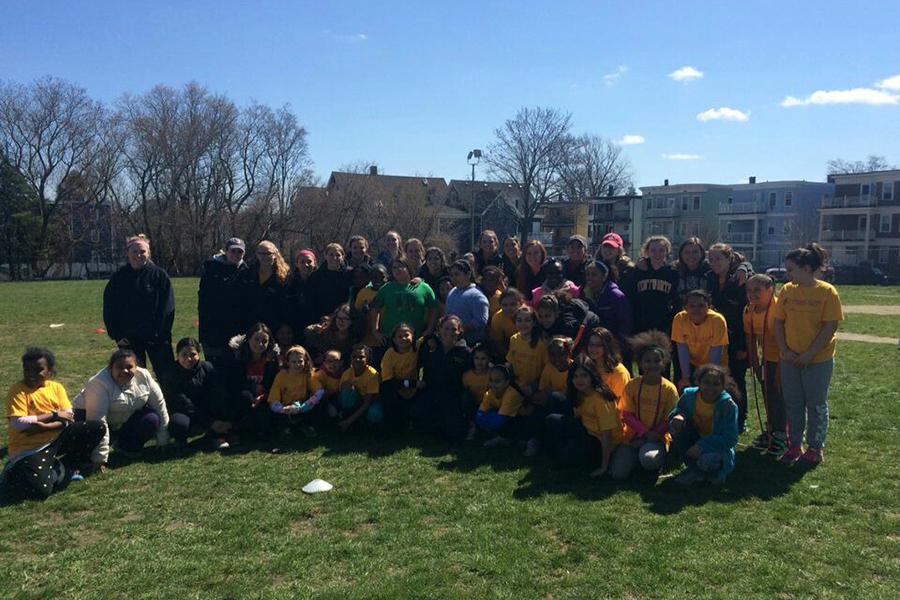 Women's Soccer Volunteers with Strong Women, Strong Girls
