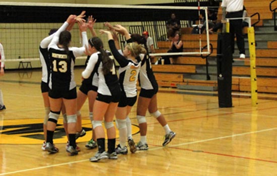 Women's Volleyball Edged by Daniel Webster