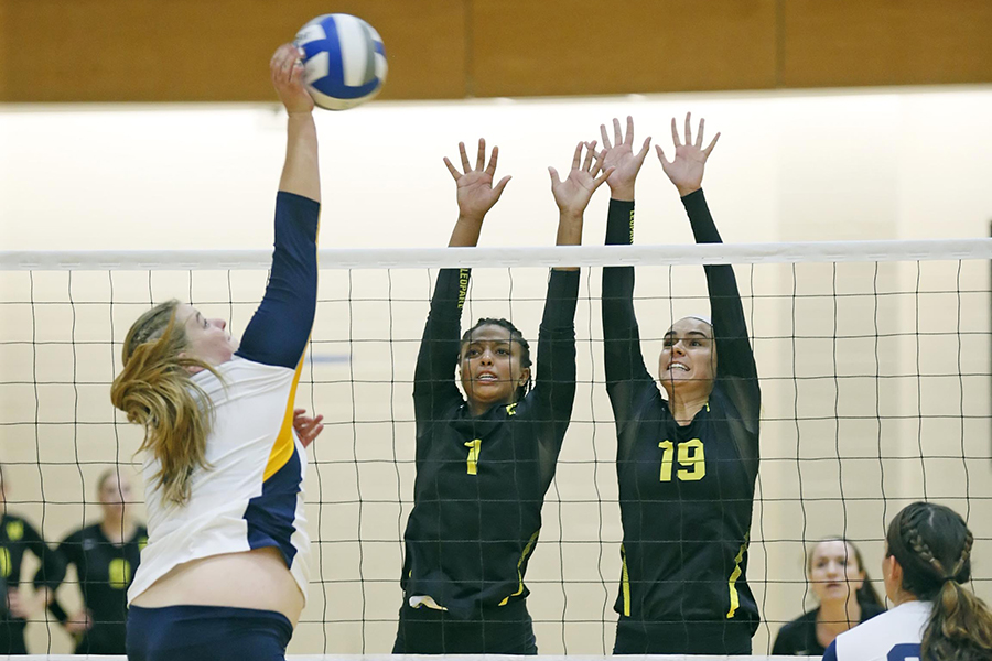 Balanced Attack Lifts Women's Volleyball Past Lasell