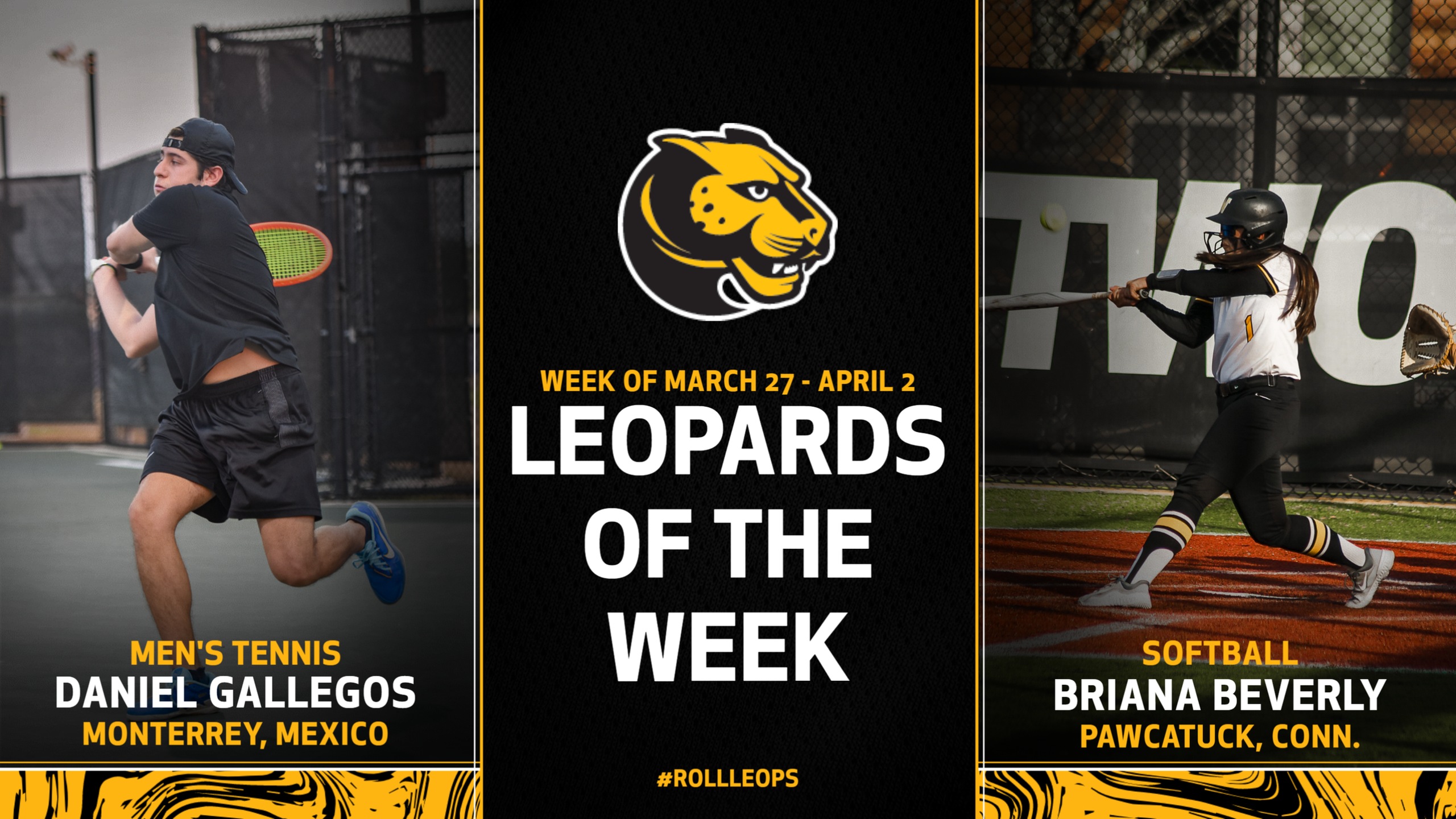 Gallegos, Beverly Named Leopards of the Week