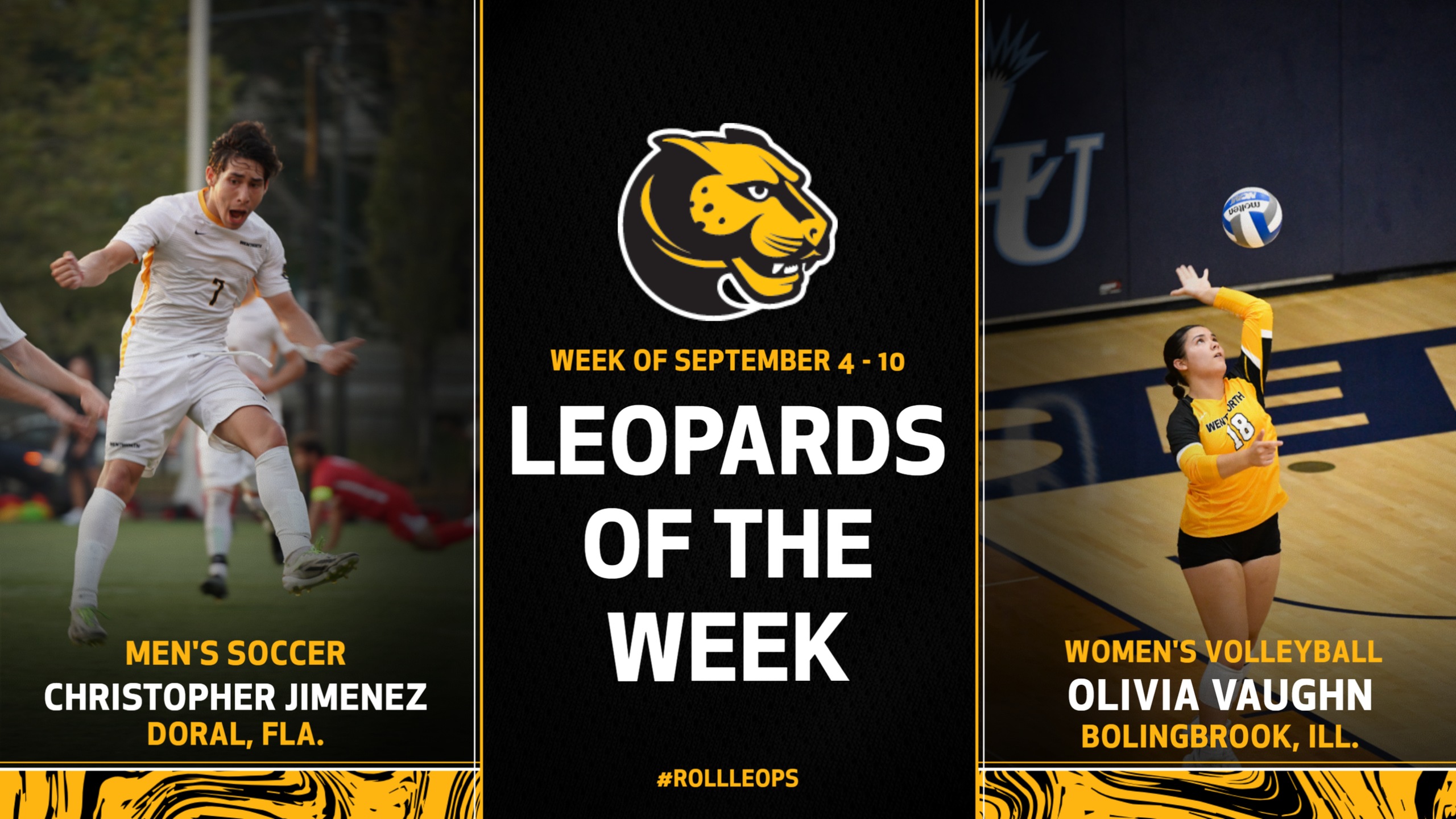 Jimenez, Vaughn Named Leopards of the Week