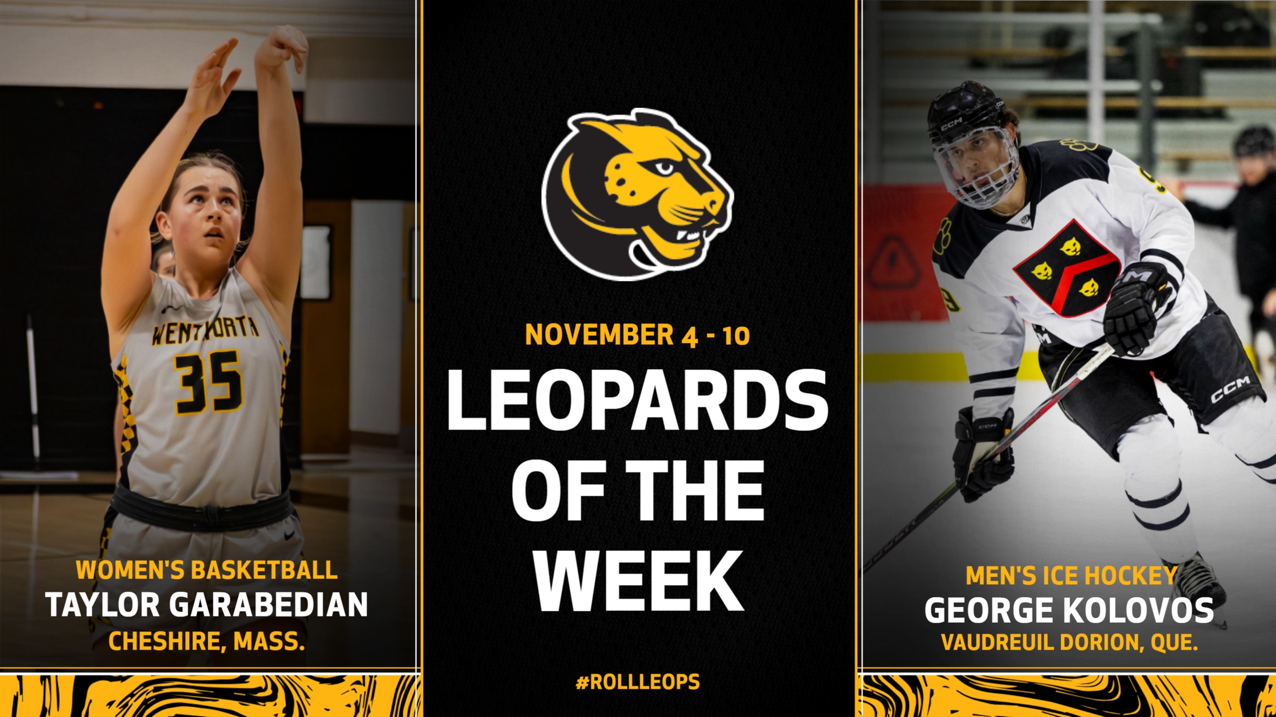 Garabedian, Kolovos Named Leopards of the Week