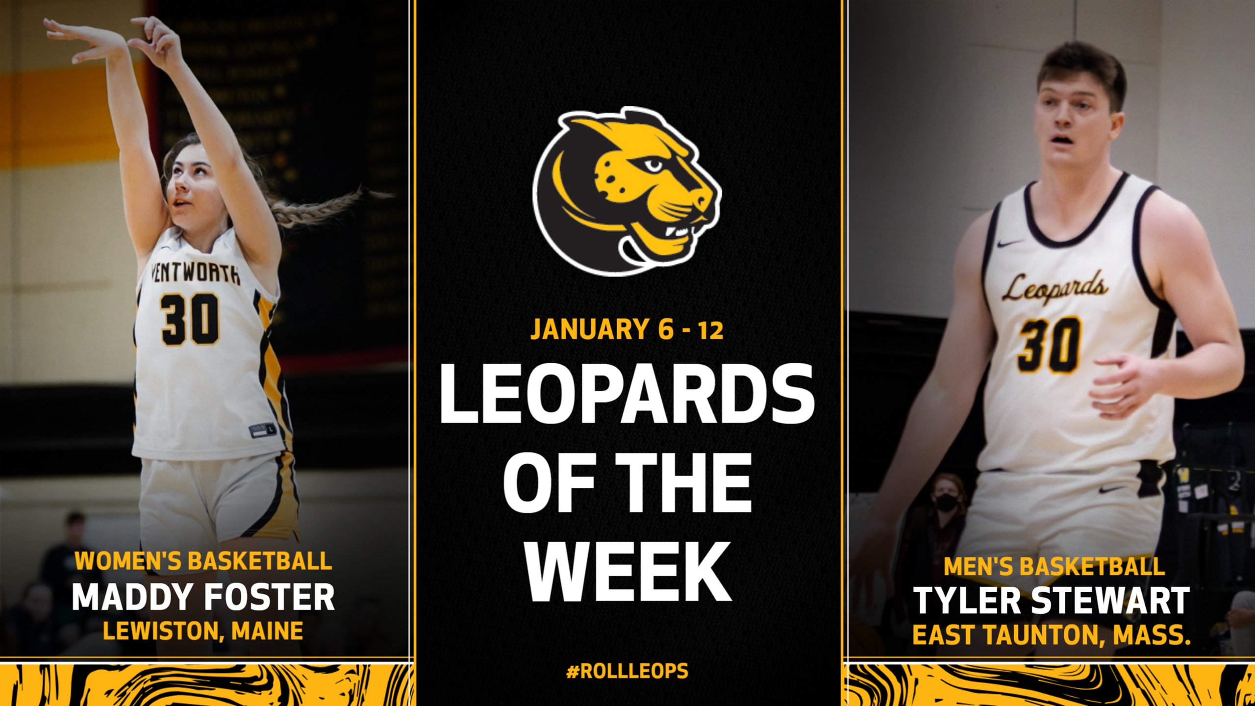 Foster, Stewart Named Leopards of the Week