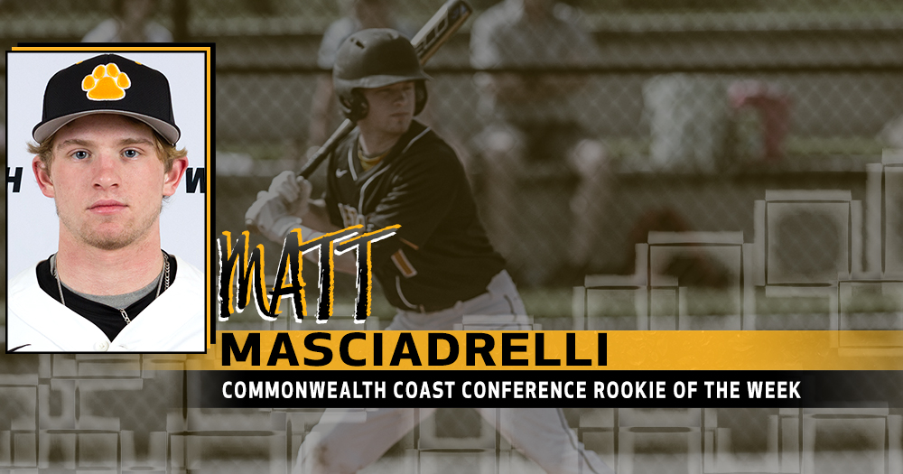 Masciadrelli Earns CCC Rookie of the Week Honors