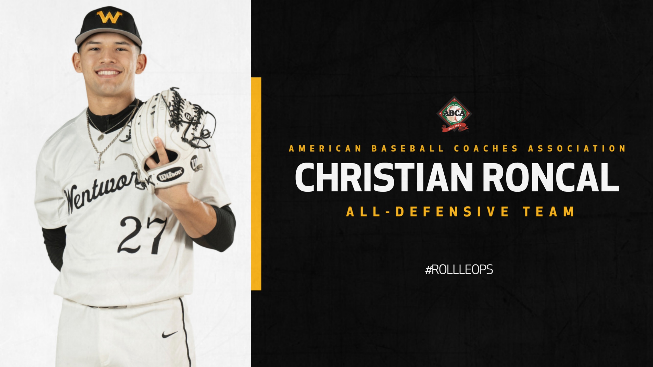 Roncal Earns ABCA All-Defensive Team Honors