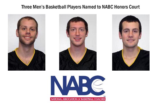 Three Men's Basketball Players Named to 2009-2010 NABC Honors Court