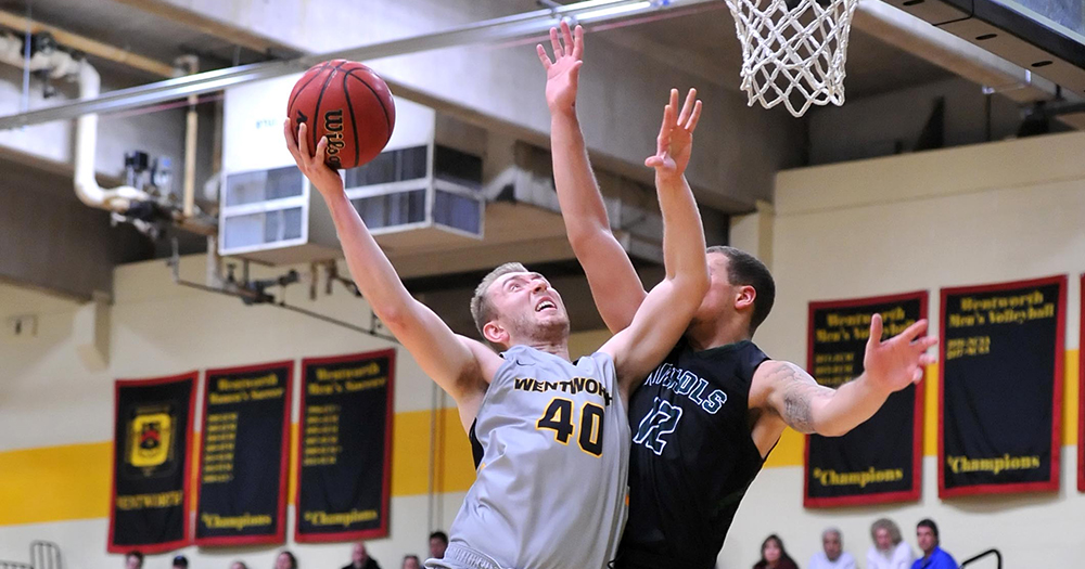 Henseler's Late Three Lifts Men's Basketball to First Win