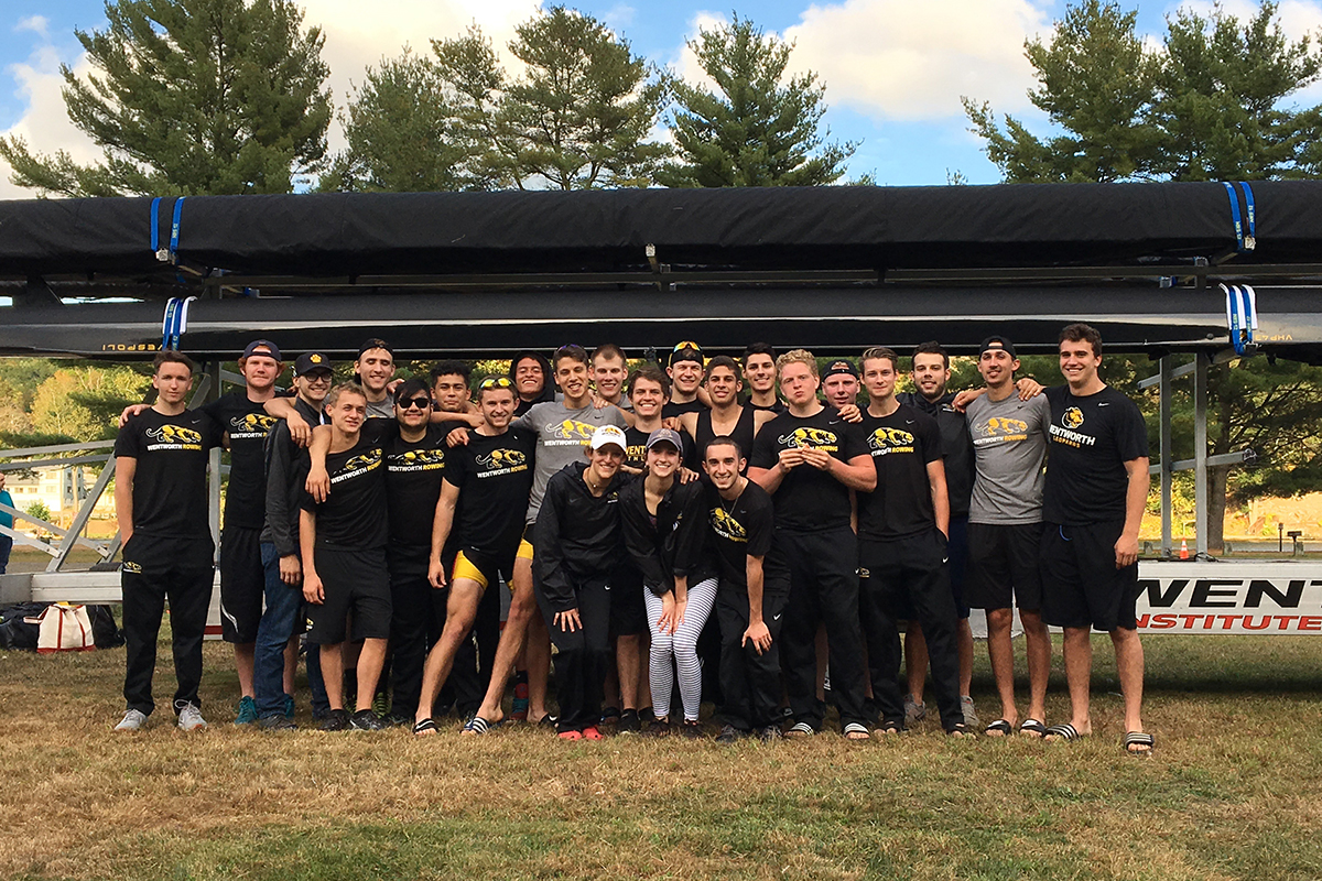 Junior Varsity Four Boat Leads Rowing's Strong Finish