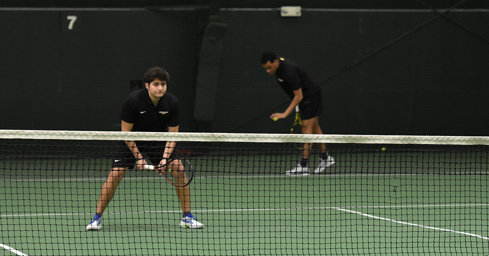 Men's Tennis Doubled up at Salem State