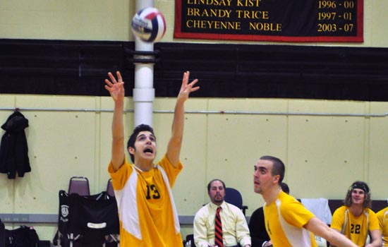 Men's Volleyball Splits at Vassar