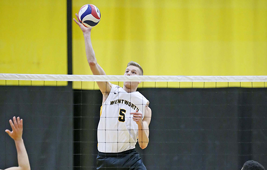 Men's Volleyball Cruises Past Johnson & Wales