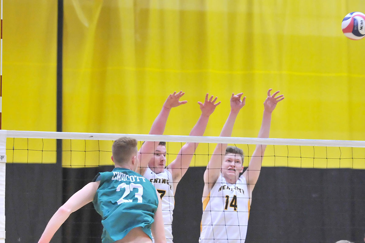 Men's Volleyball Takes Two at Mount Ida