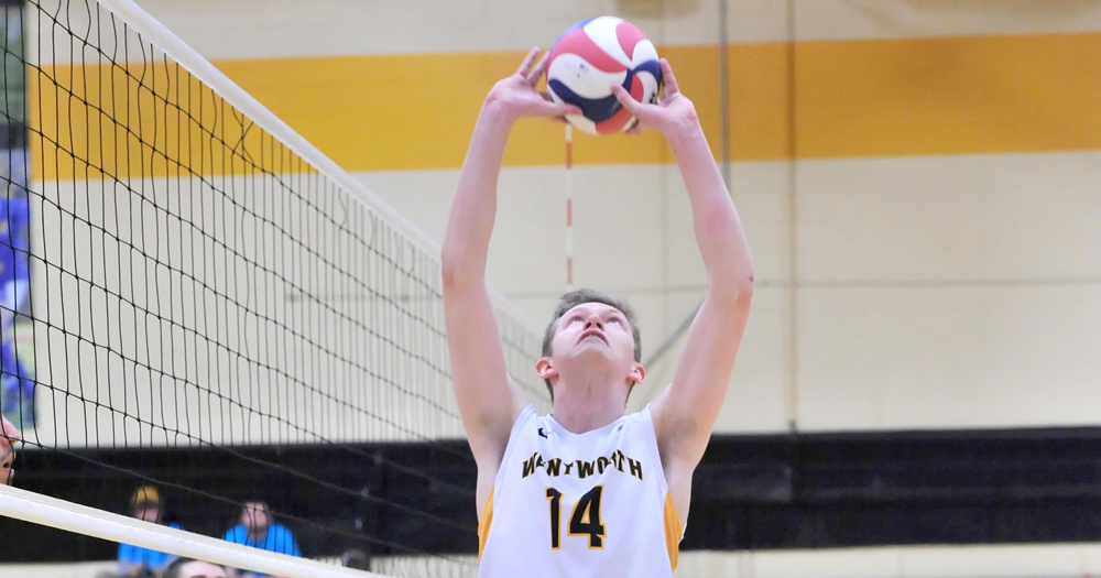 First Years Propel Men's Volleyball to Sweep over Newbury