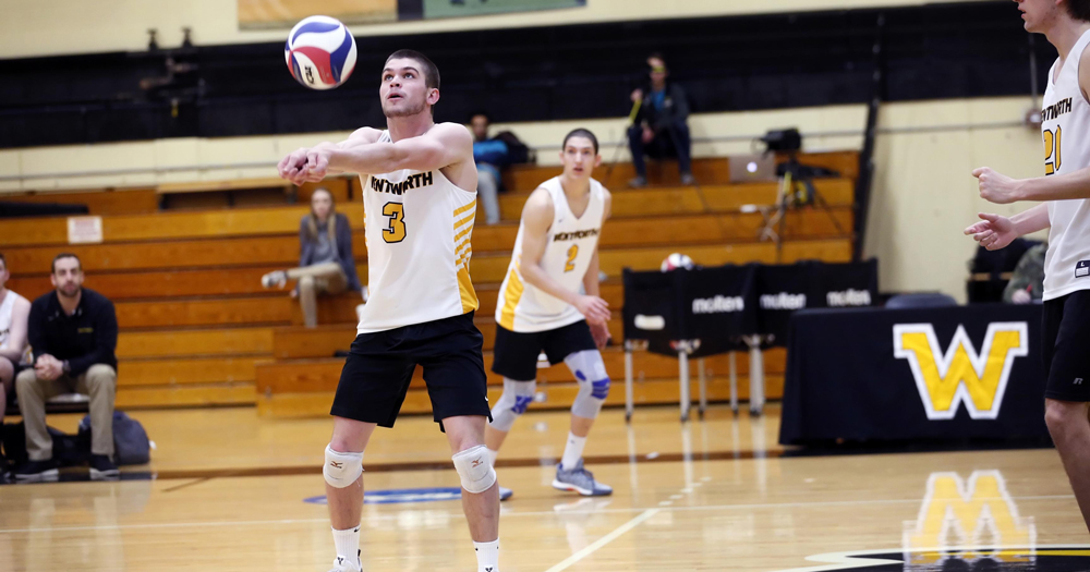 Strong Hitting Propels Men's Volleyball to 3-0 Sweep at Colby-Sawyer