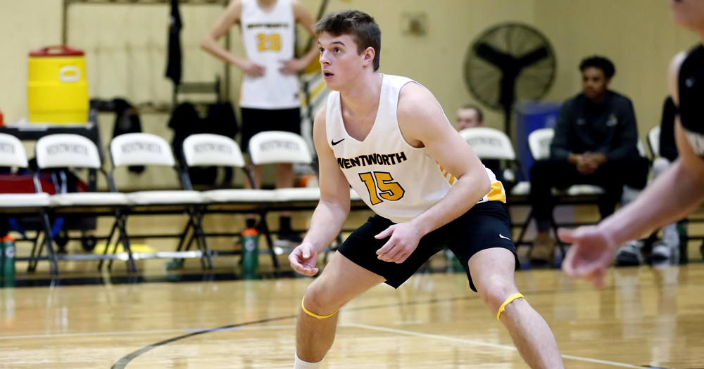Men's Volleyball Suffers First GNAC Losses to Top Opponents Rivier and JWU