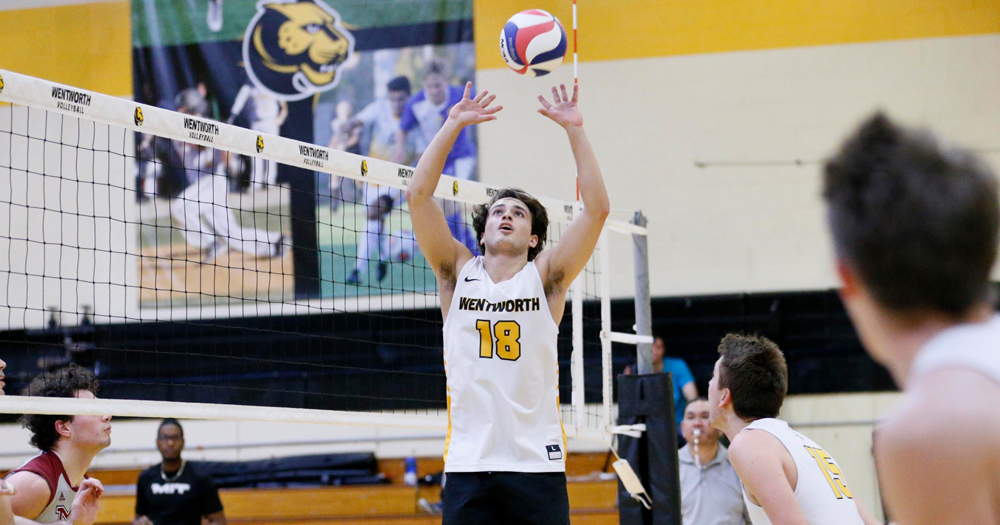 Men's Volleyball Swings Past Emerson in GNAC Action