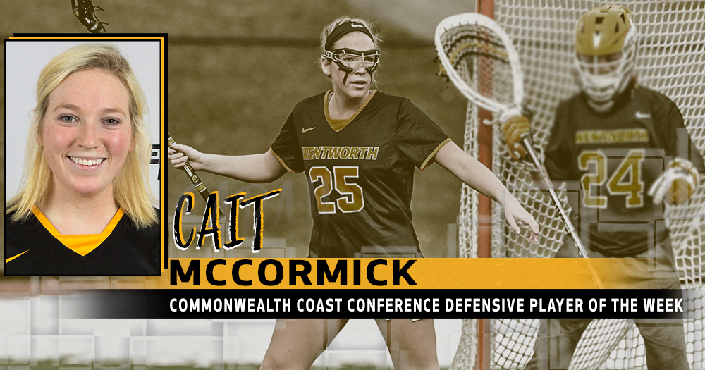 McCormick Earns CCC Defensive Player of the Week Honors