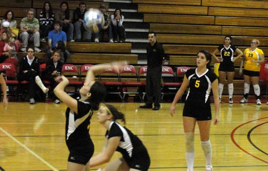 Women's Volleyball Suffers Loss to Emmanuel