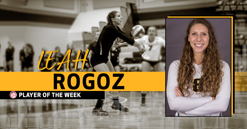 Rogoz Repeats as CCC Women's Volleyball Player of the Week