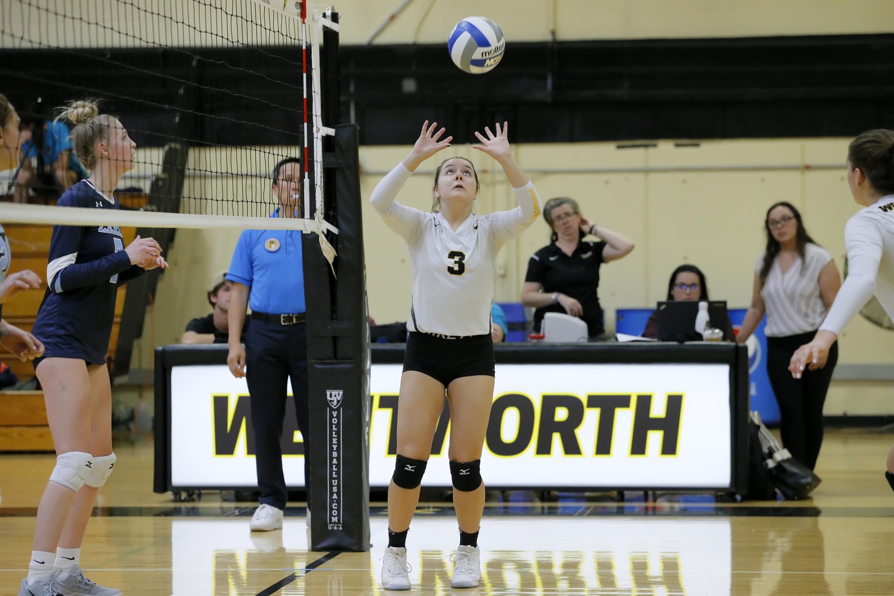 Women's Volleyball Speeds Past RIC in Ninth Consecutive Victory