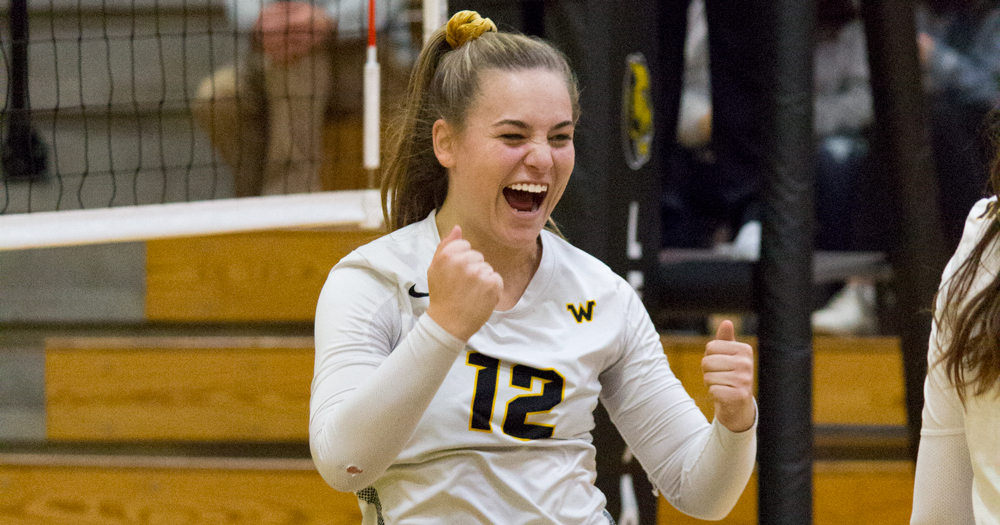 Women's Volleyball Turns Curry Away in Straight Sets