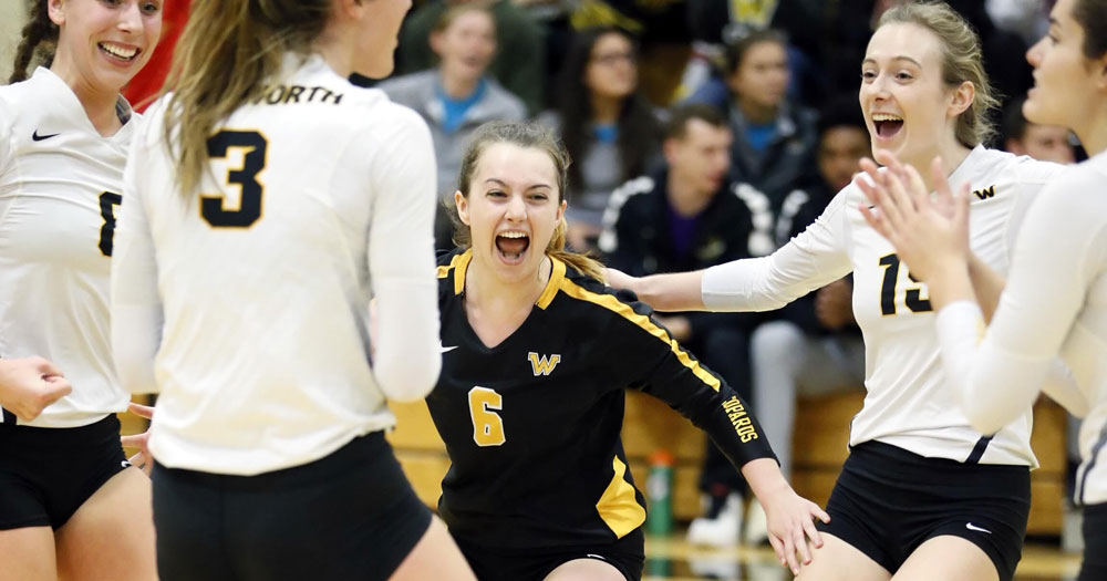 Women's Volleyball Overpowers Worcester State