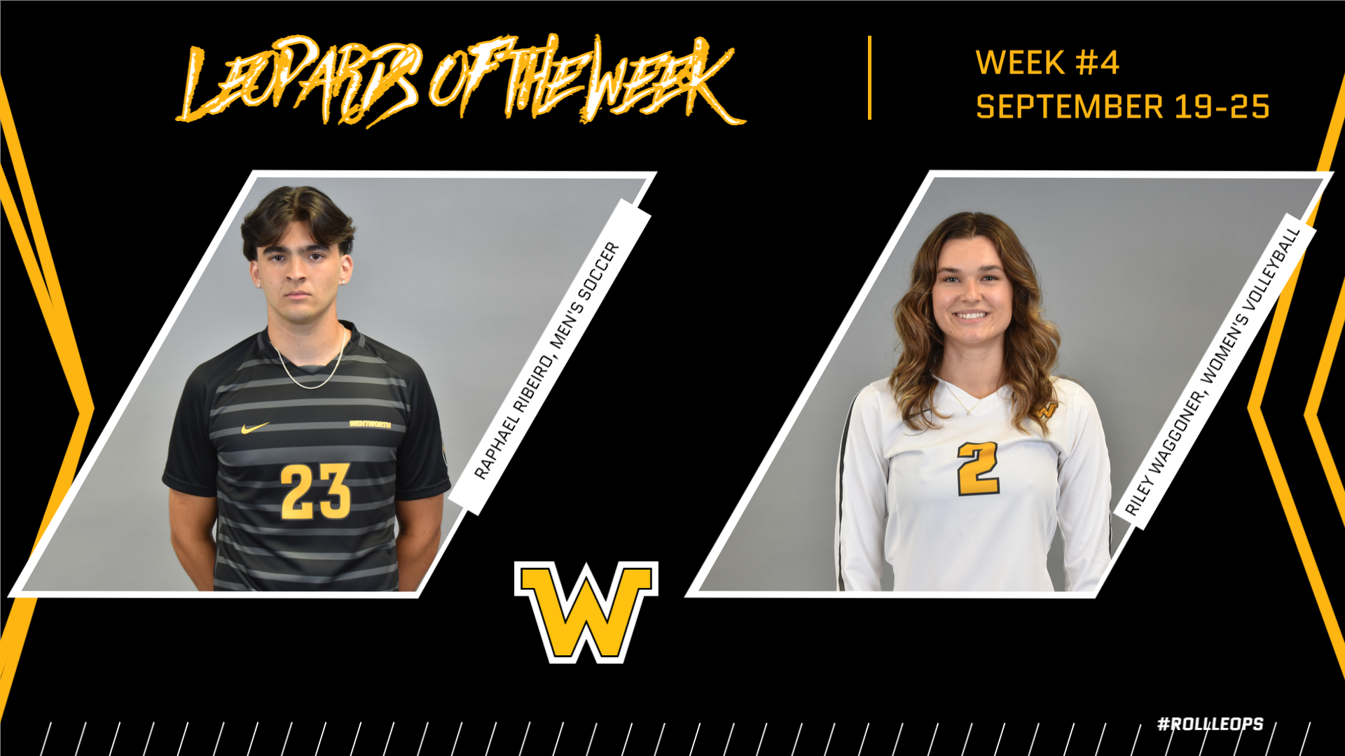 Ribeiro, Waggoner Named Leopards of the Week