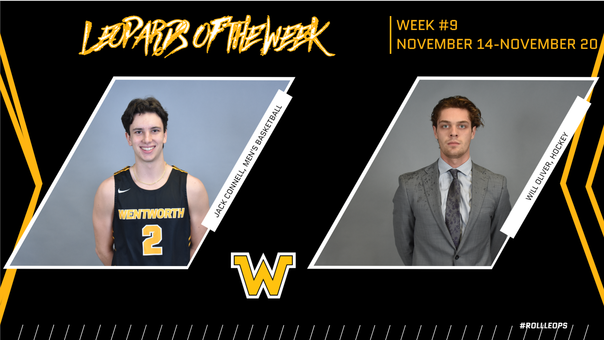 Connell, Oliver Named Leopards of the Week