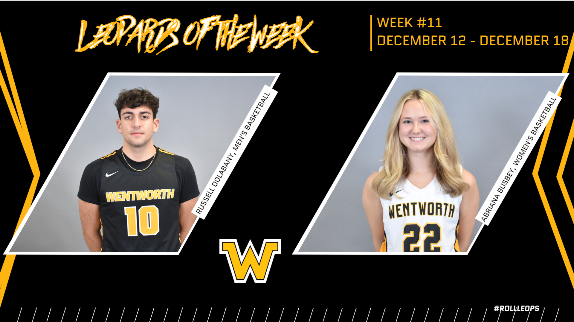 Dolabany, Busbey Named Leopards of the Week