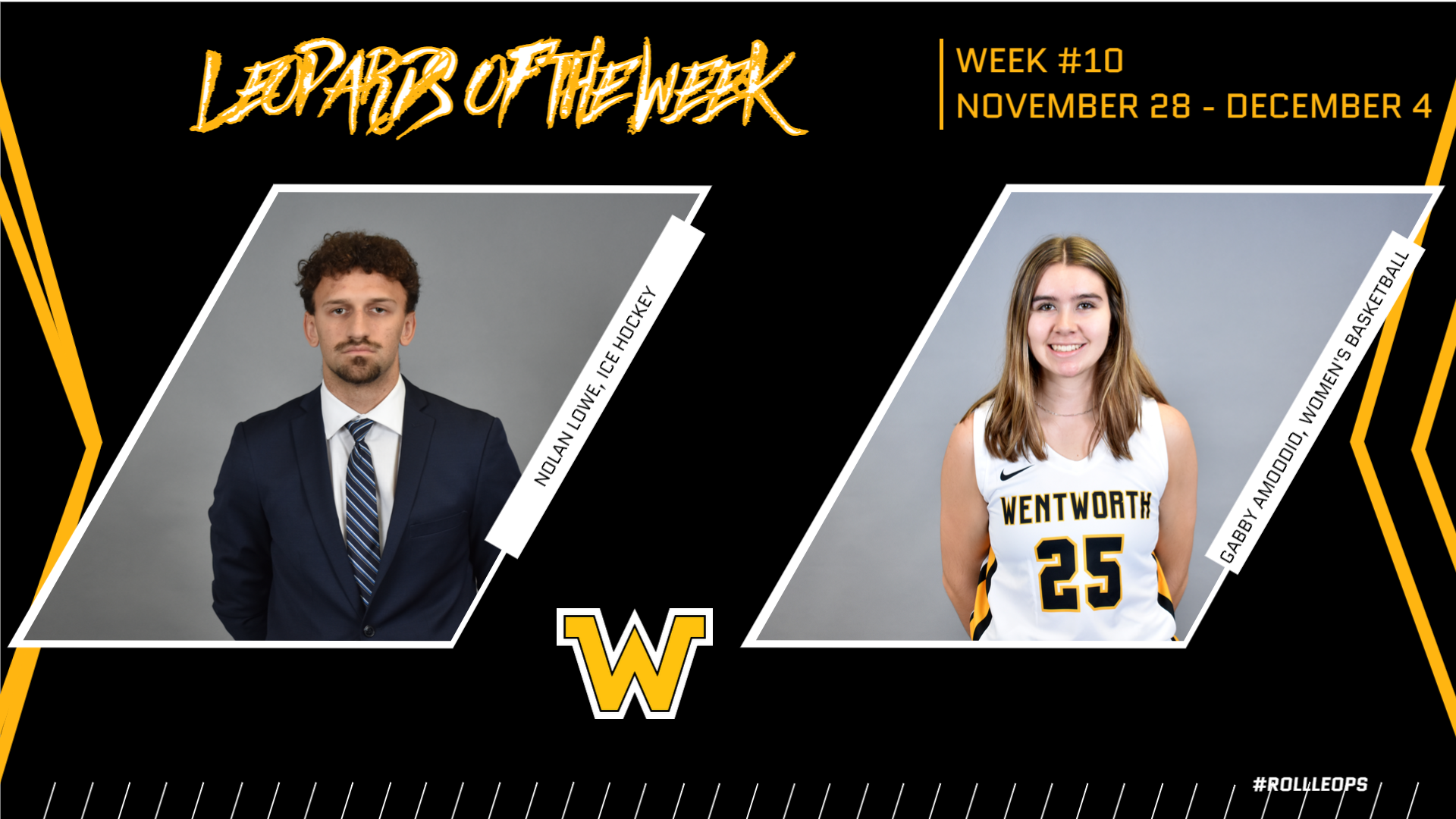 Lowe, Amoddio Named Leopards of the Week