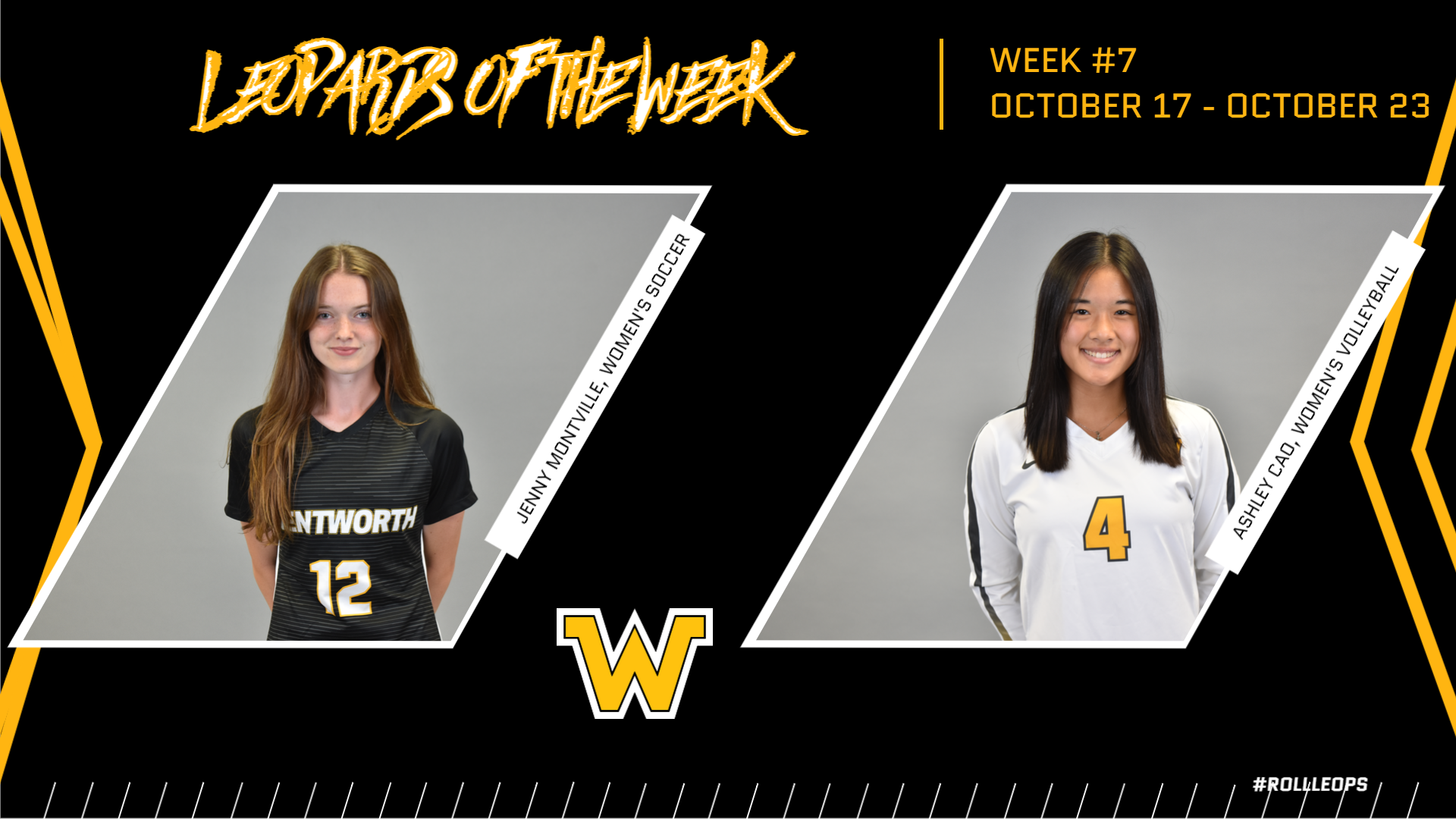 Montville, Cao Named Leopards of the Week