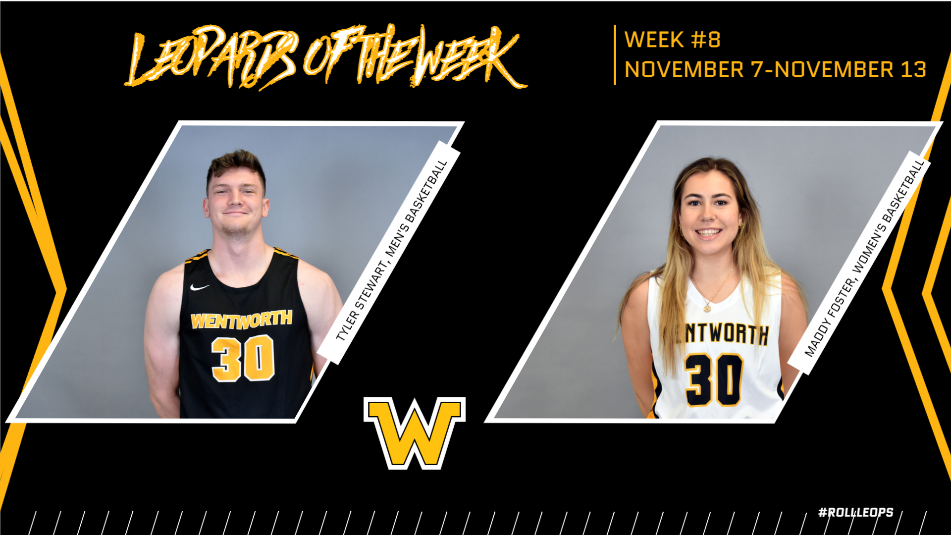 Stewart, Foster Named Leopards of the Week