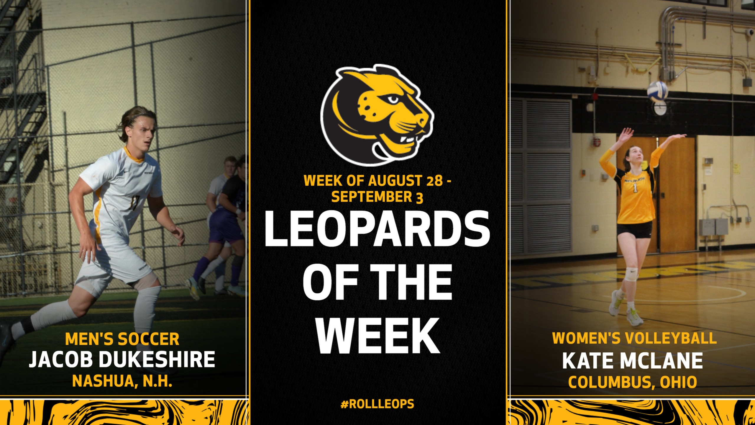 Dukeshire, McLane Named Leopards of the Week
